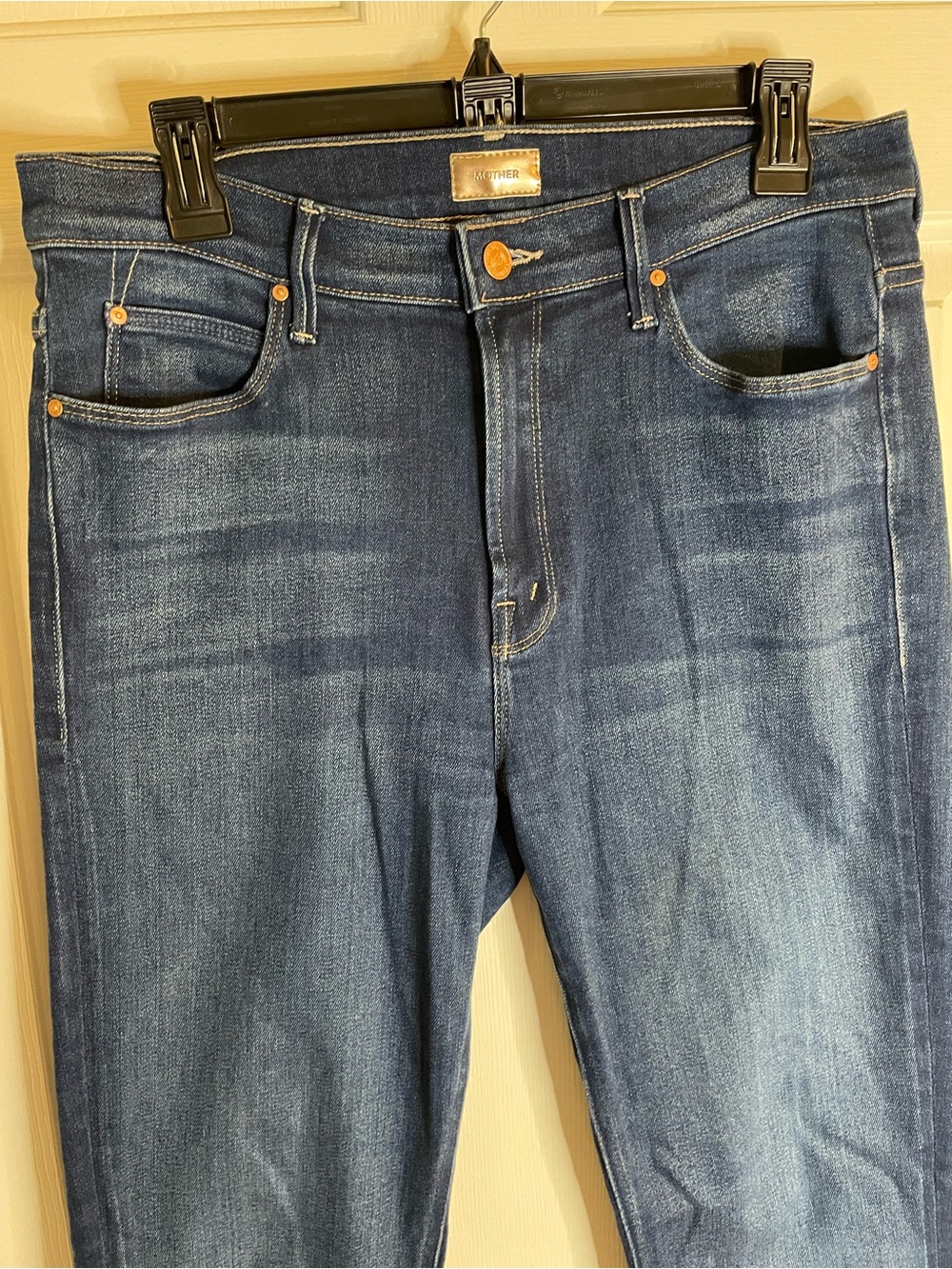 MOTHER Women's Indigo Straight Jeans 'The Runaway' Size 31 - Picture 5 of 8